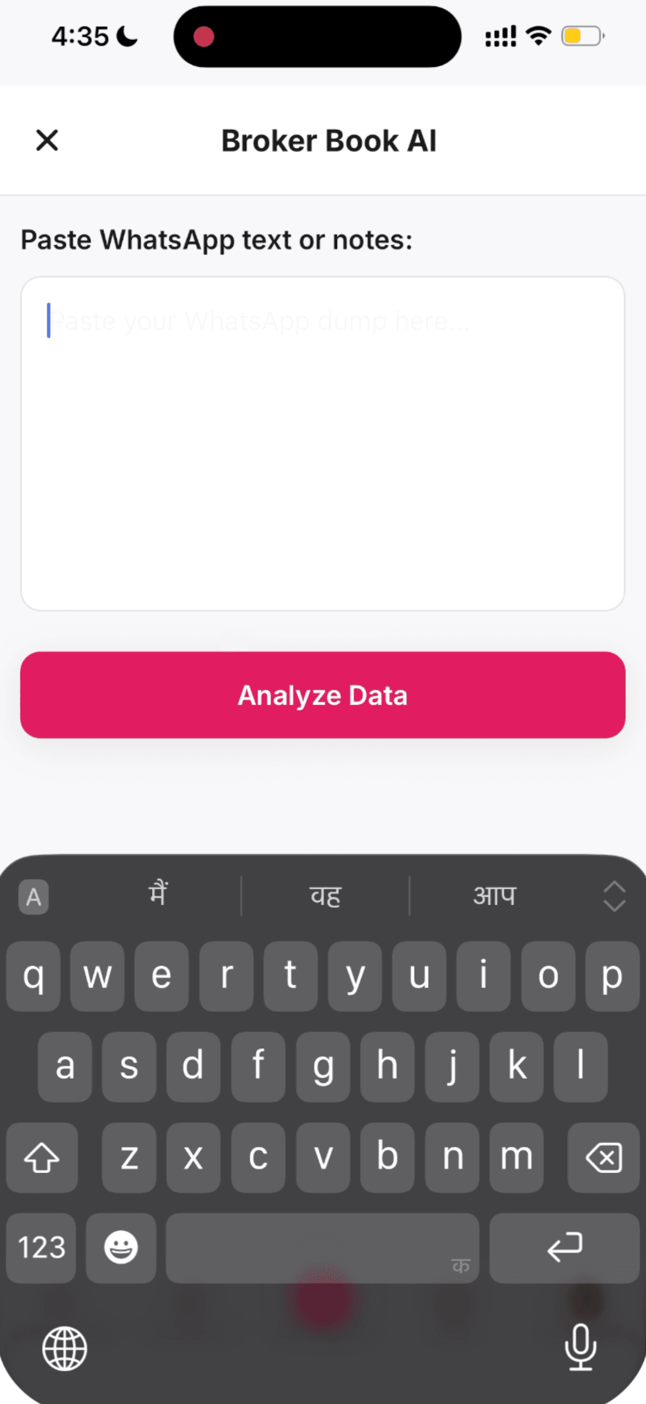 BrokerBook AI — structured listing output